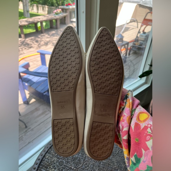BIRDIES THE GOLDFINCH BOW LEATHER ECRU FLATS 9.5 - Picture 12 of 12